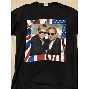 ELTON JOHN BILLY JOEL 1995 TOUR SHIRT SIZE XL GREAT CONDITION!